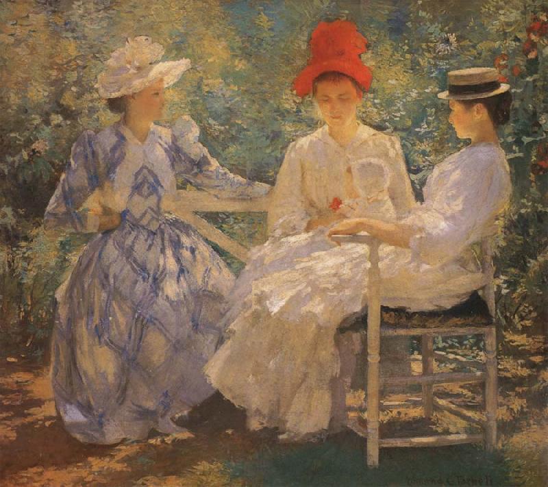Edmund Charles Tarbell Three Sisters A Study in June Sunlight Germany oil painting art
